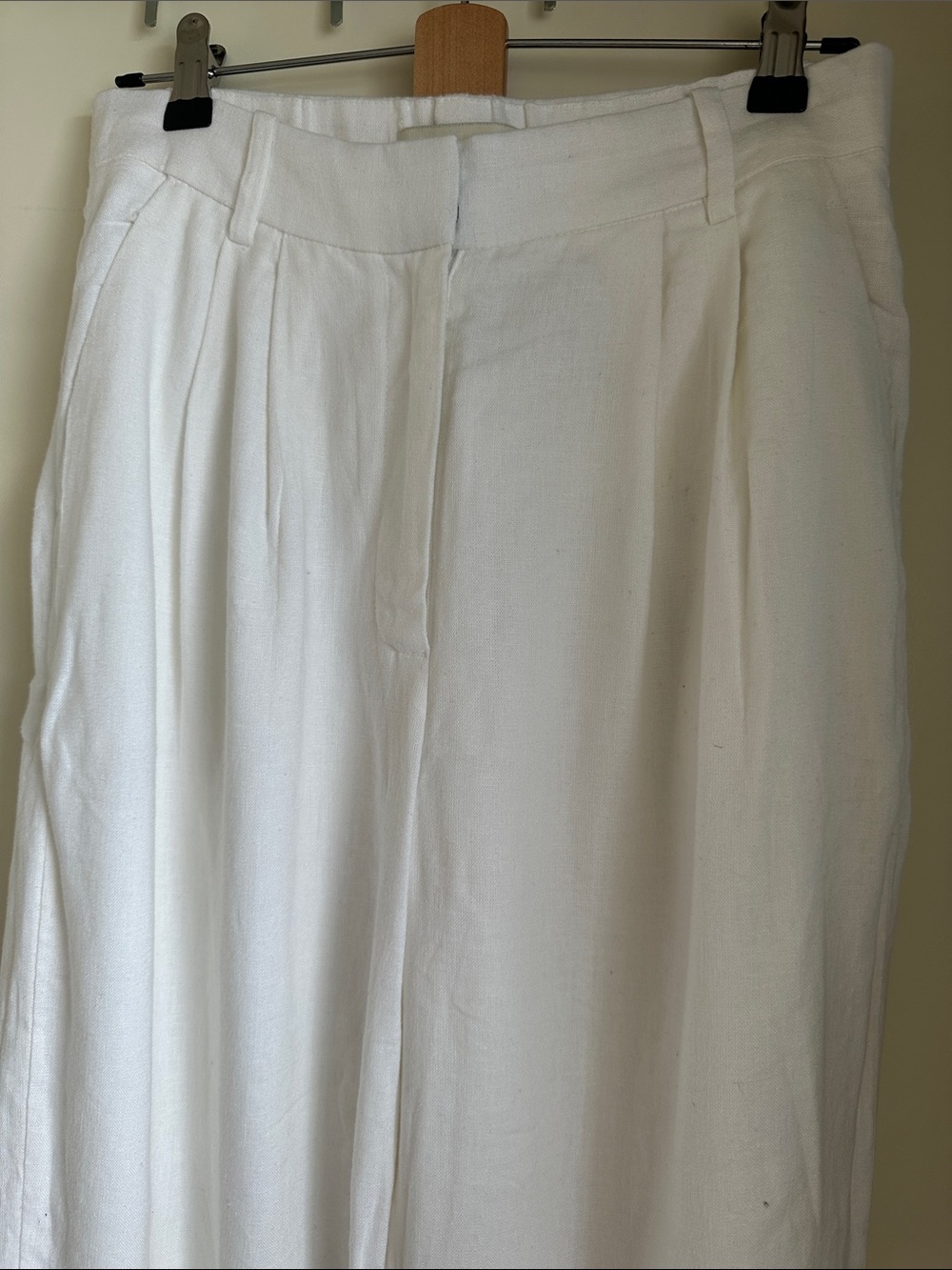 Abercrombie curve love wide leg linen trousers - Picture 2 of 5